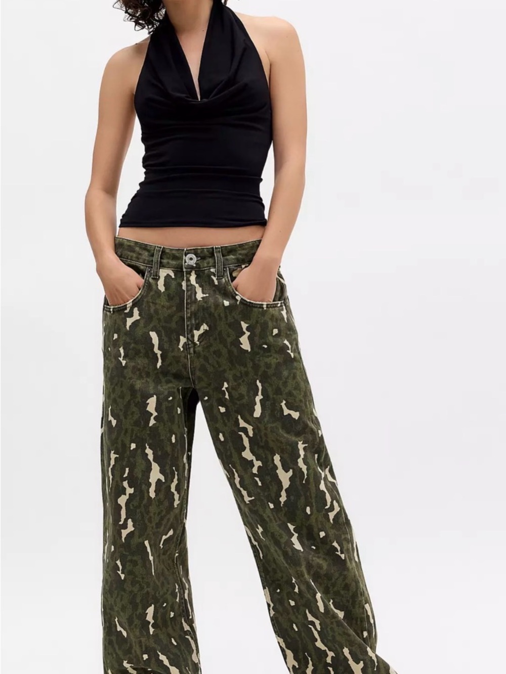 BDG Jaya Animal Camo Baggy Boyfriend Jeans